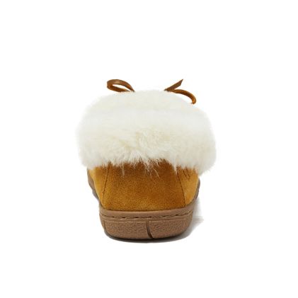 Women's Fluffy Lined Indoor Outdoor Moccasin Slippers - image 3