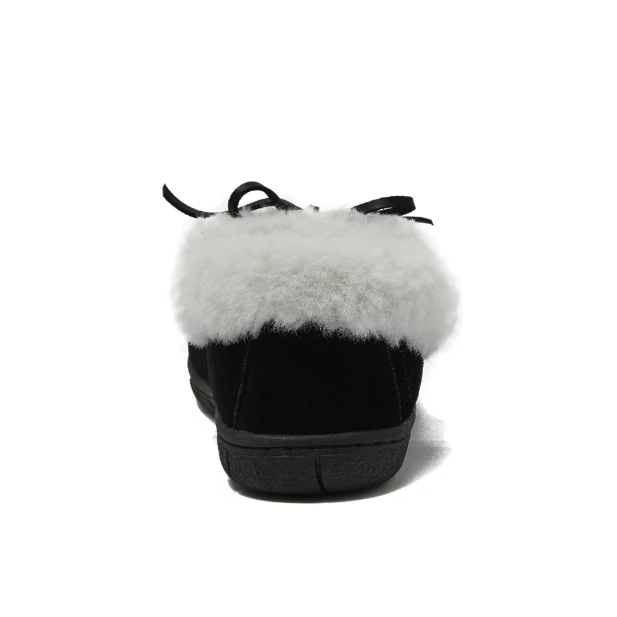 Women's Fluffy Lined Indoor Outdoor Moccasin Slippers view 5