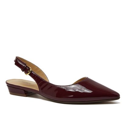 Women's Leather Slingback Low Heels - primary
