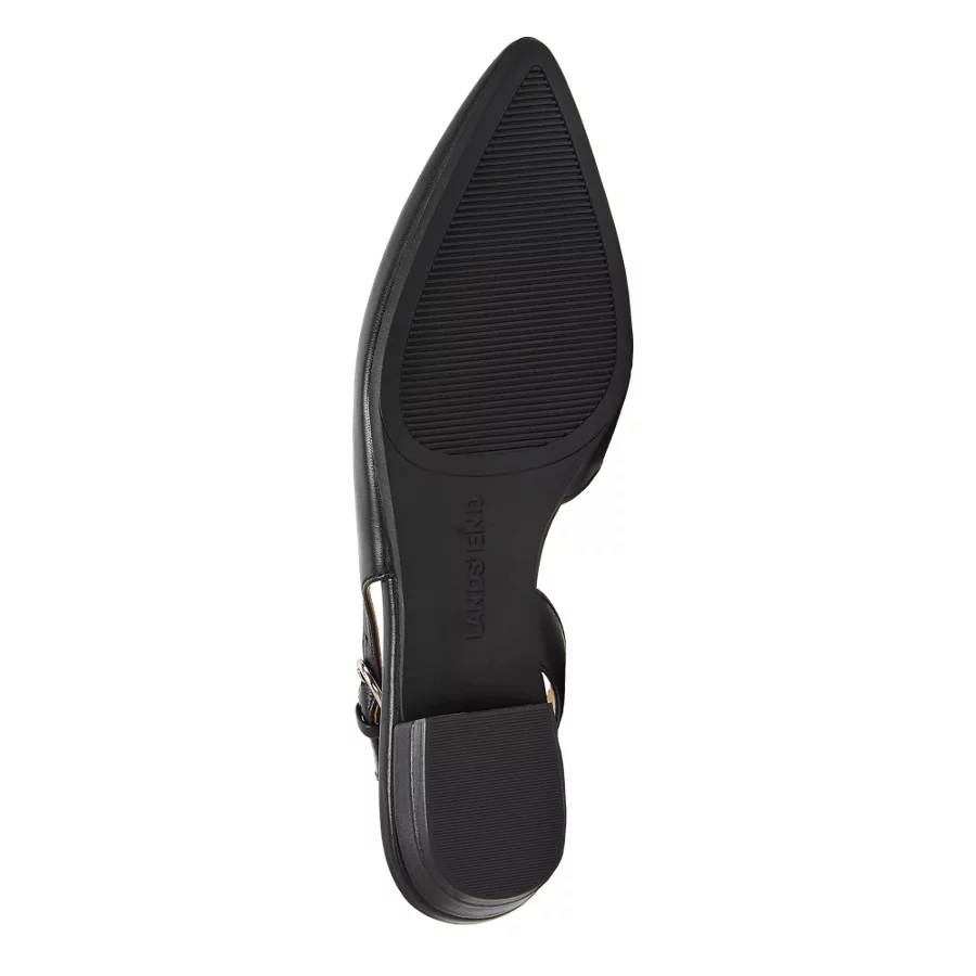 School Uniform Women's Leather Slingback Low Heels view 5