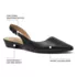 Women's Leather Slingback Low Heels, alternative image