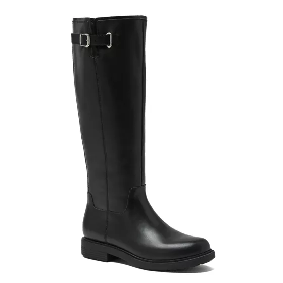 Women's Leather Knee High Riding Boots - primary