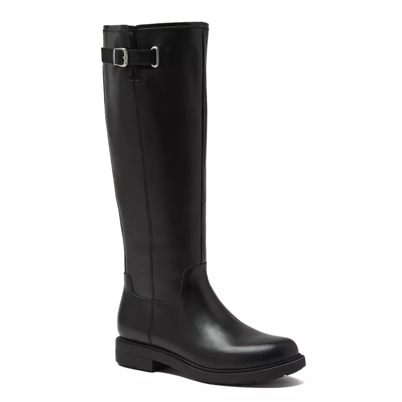 Women's Leather Knee High Riding Boots, alternative image
