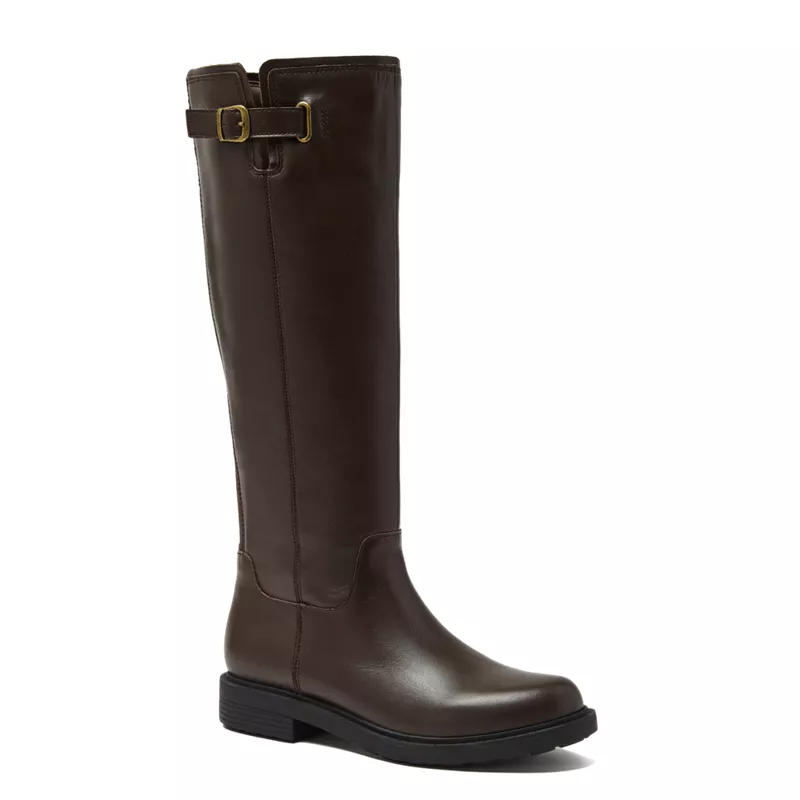 Women's Leather Knee High Riding Boots, alternative image