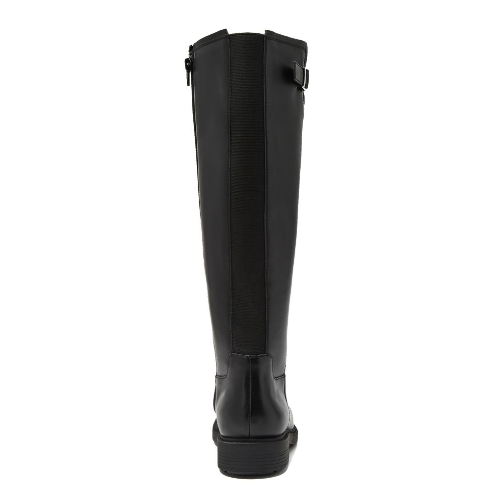 Women s Leather Knee High Riding Boots Lands End