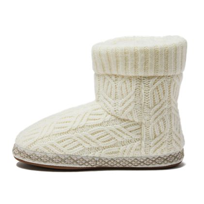 Women's Sherpa Lined Sweater Bootie Slippers - image 2