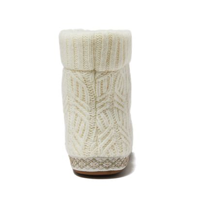 Women's Sherpa Lined Sweater Bootie Slippers - image 3