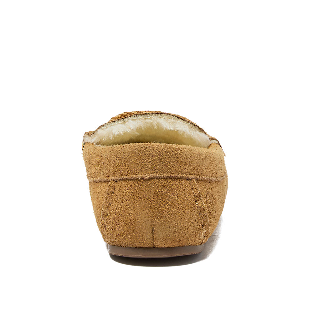 Women's Fuzzy Lined Suede Moccasin Slippers | Lands' End Women's Fuzzy Lined Suede Moccasin Slippers | Lands' End