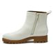 Women's Zip Up Leather Lug Boots, alternative image