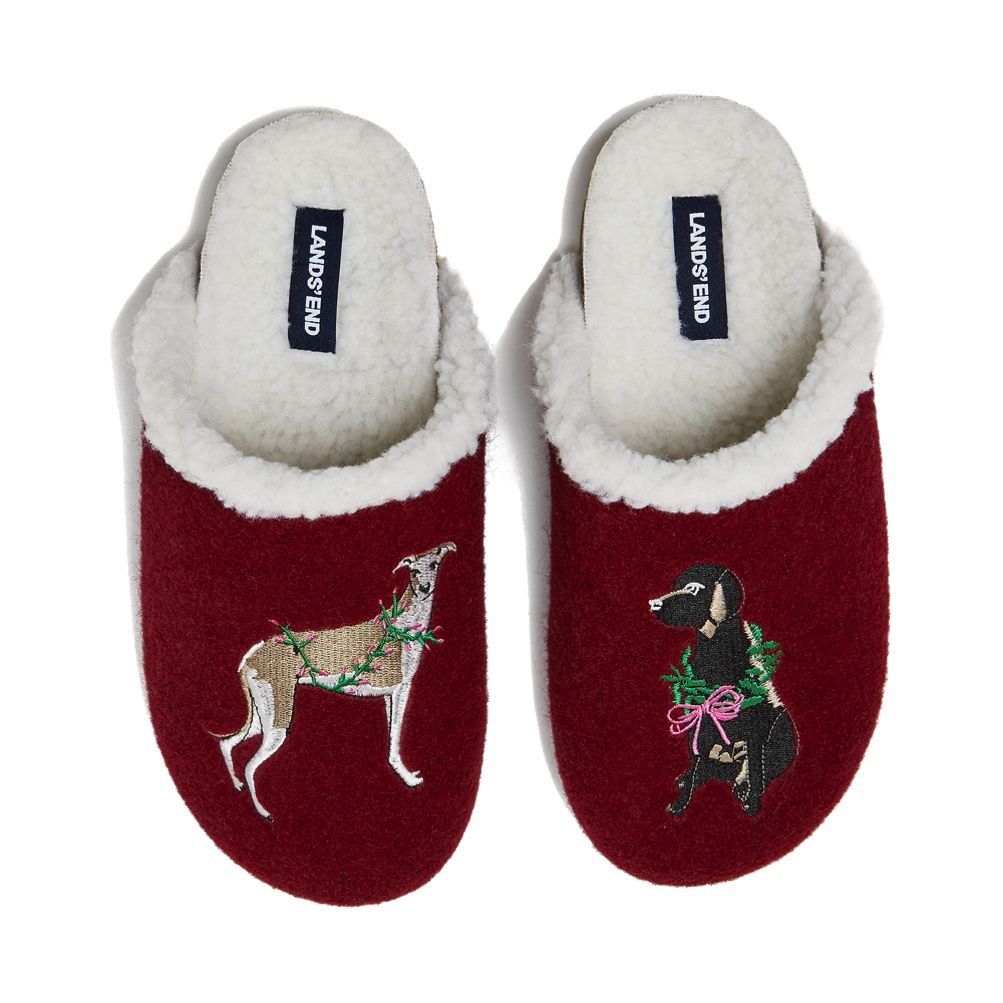 Lands end dachshund slippers best sale