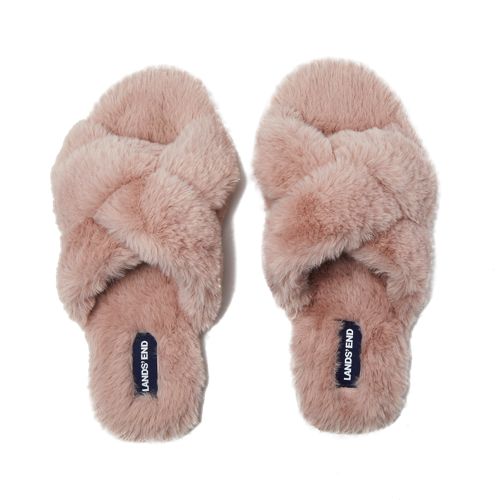 Women's Fluffy Slide House Slippers, alternative image