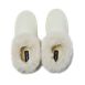 Women's Fluffy Lined Sweater Slippers, alternative image