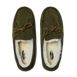 Men's Shearling Lined Suede Indoor Outdoor Moccasin Slippers, alternative image