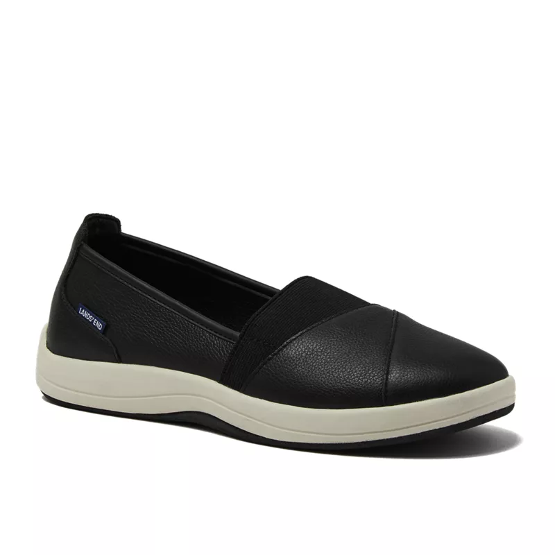 School Uniform Women's Leather Slip On Walking Shoes, alternative image