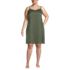 Women's Plus Size Matte Satin 2 Piece Pajama Set - Nightgown and Robe, Front