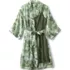 Women's Matte Satin 2 Piece Pajama Set - Nightgown and Robe, Front