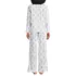 Women's Cotton Poplin 2 Piece Pajama Set - Long Sleeve Top and Pants, Back