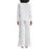 Women's Cotton Poplin 2 Piece Pajama Set - Long Sleeve Top and Pants, Back