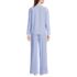 Women's Cotton Poplin 2 Piece Pajama Set - Long Sleeve Top and Pants, Back