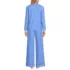 Women's Cotton Poplin 2 Piece Pajama Set - Long Sleeve Top and Pants, Back
