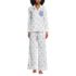 Women's Cotton Poplin 2 Piece Pajama Set - Long Sleeve Top and Pants, Front