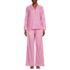 Women's Cotton Poplin 2 Piece Pajama Set - Long Sleeve Top and Pants, Front