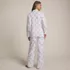 Women's Cotton Poplin 2 Piece Pajama Set - Long Sleeve Top and Pants, Back