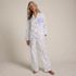 Women's Cotton Poplin 2 Piece Pajama Set - Long Sleeve Top and Pants, Front