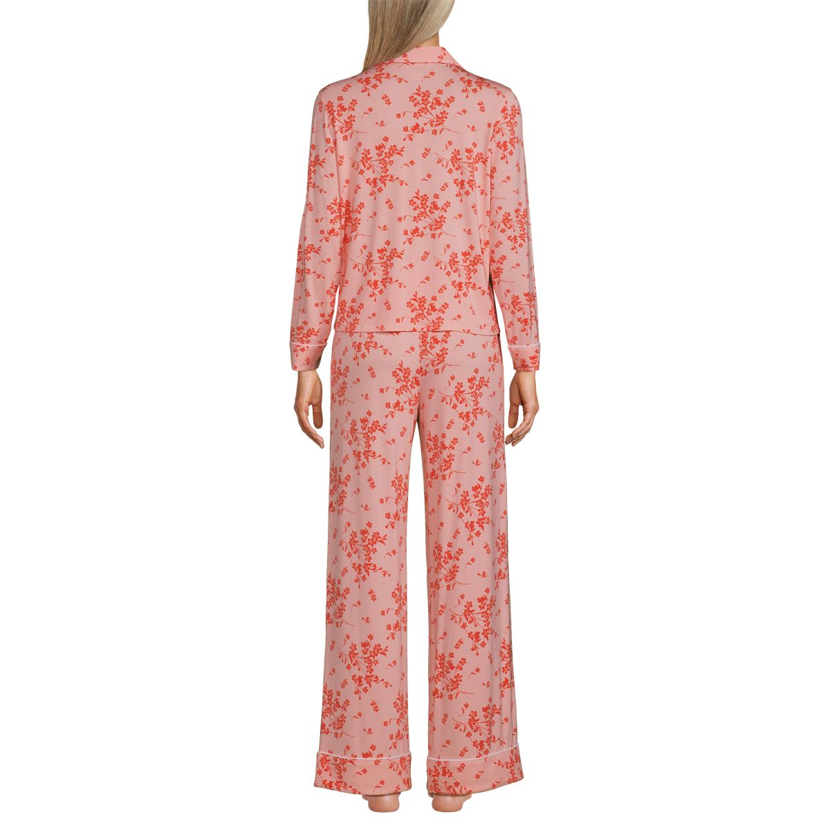 Women's Cooling 2 Piece Pajama Set - Long Sleeve Top and Pants