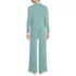 Women's Petite Cooling 2 Piece Pajama Set - Long Sleeve Top and Pants, Back