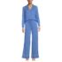Women's Petite Cooling 2 Piece Pajama Set - Long Sleeve Top and Pants, Front