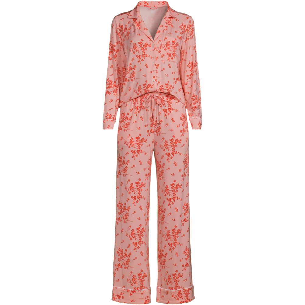 Women's Cooling 2 Piece Pajama Set - Long Sleeve Top and Pants