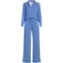 Women's Petite Cooling 2 Piece Pajama Set - Long Sleeve Top and Pants, Front