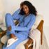 Women's Petite Cooling 2 Piece Pajama Set - Long Sleeve Top and Pants, alternative image