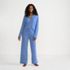 Women's Petite Cooling 2 Piece Pajama Set - Long Sleeve Top and Pants, Front