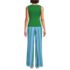 Women's Knit Cotton Poplin 2 Piece Pajama Set - Tank Top and Pants, Back