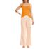 Women's Petite Knit Cotton Poplin 2 Piece Pajama Set - Tank Top and Pants, Front