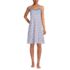 Women's Cotton Interlock Tank Above the Knee Nightgown with Embroidery, Front