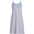 Women's Cotton Interlock Tank Above the Knee Nightgown with Embroidery, Front