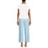 Women's Petite Knit 2 Piece Pajama Set - Dolman Cap Sleeve Tee and Crop Pants, Back