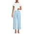 Women's Petite Knit 2 Piece Pajama Set - Dolman Cap Sleeve Tee and Crop Pants, Front