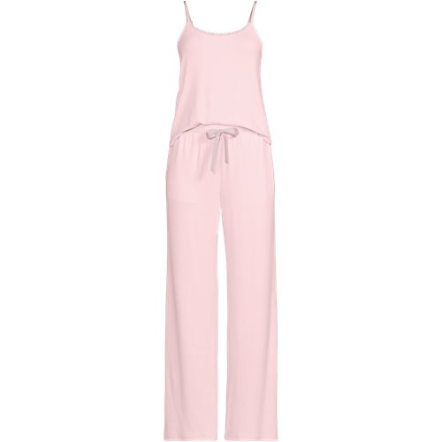 Women's Pointelle 2 Piece Pajama Set - Cami and Wide Leg Pants, Front
