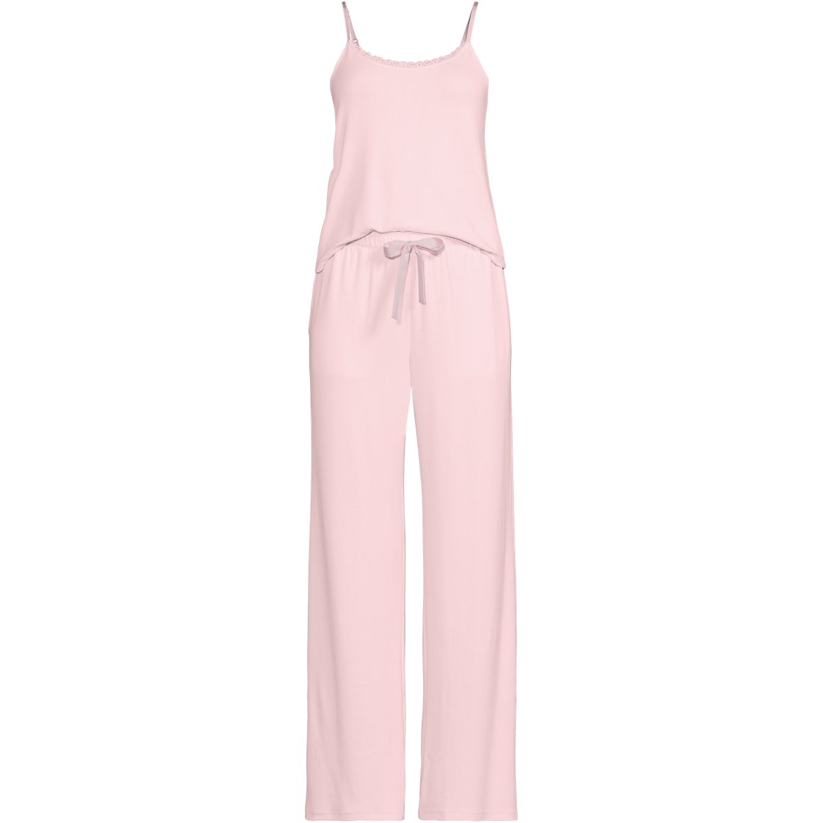 Women's Pointelle 2 Piece Pajama Set - Cami and Wide Leg Pants