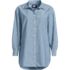 Women's Chambray Oversized Button Front Shirt, Front