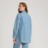 Women's Chambray Oversized Button Front Shirt, Back