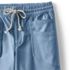 Women's Plus Size Herringbone Chino High Rise Relaxed Straight Drawstring Ankle Pants, alternative image