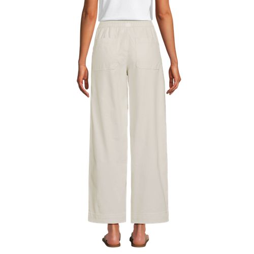  Lands' End 7/8-schlupfchinos Mit Fischgrätmuster, Damen, Größe:36 Regular, Beige, Elasthan/baumwoll-mischung, By Lands' End 