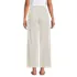 Women's Petite Herringbone Chino High Rise Relaxed Straight Drawstring Ankle Pants, Back