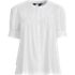 Women's Poplin Elbow Sleeve Pintuck Button Front Top, Front