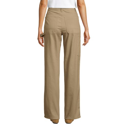 Women's Herringbone Chino High Rise Utility Pants, Back